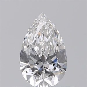 Pear 0.51ct F SI1 Excellent Excellent None