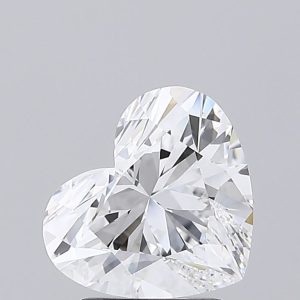 Heart 2.22ct D VS1  Excellent Excellent None