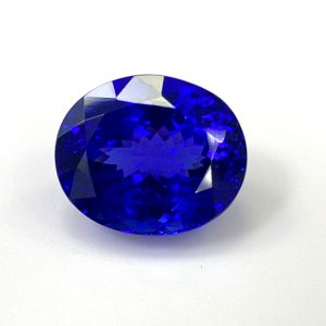 TANZANITE OVAL CUT IGI CT:17.26 MM:17X12