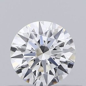 Round 0.38ct F VVS2 Ideal Excellent Excellent None