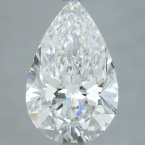Pear 3.21ct E VS2 Excellent Excellent None