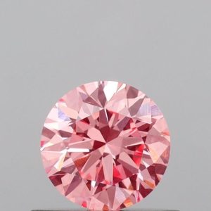 Round 0.51ct Fancy Pink VS1 Very Good Very Good Good Faint