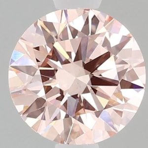 Round 1.00ct Fancy Pink VS1 Ideal Excellent Excellent Faint