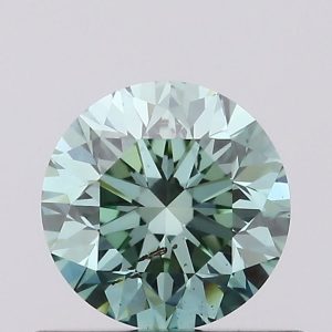 Round 0.51ct Fancy Blue SI1 Very Good Very Good Very Good None