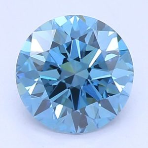 Round 0.54ct Fancy Blue VVS2 Ideal Excellent Very Good None
