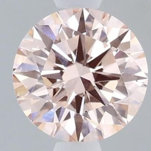 Round 1.00ct Fancy Pink VS2 Ideal Excellent Excellent Faint