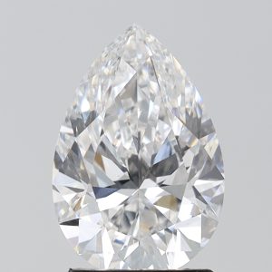 Pear 2.60ct E VS1 Excellent Excellent None
