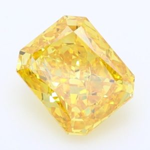 Radiant 1.61ct Fancy Yellow SI1  Very Good Very Good None