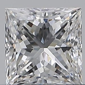 Princess 0.42ct E VVS1 Excellent Excellent Excellent None