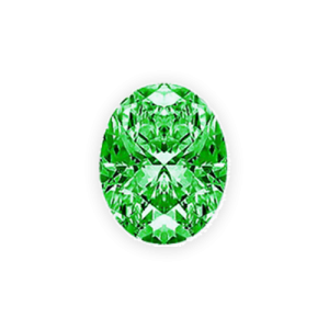 Oval 1.29ct Fancy Green SI1 Good Good None