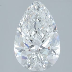 Pear 3.46ct E VVS2 Excellent Excellent None
