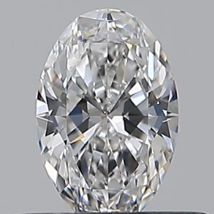 Oval 0.41ct D VVS1 Excellent Excellent Excellent None