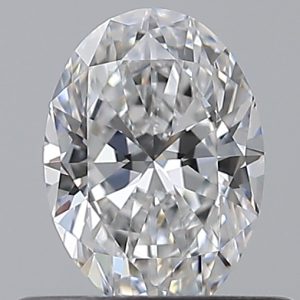 Oval 0.51ct D VVS2 Excellent Excellent Excellent None