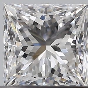 Princess 0.56ct D VVS2 Excellent Excellent Excellent None