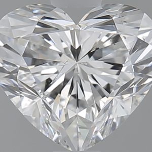 Heart 1.02ct F SI2 Excellent Excellent Very Good Faint