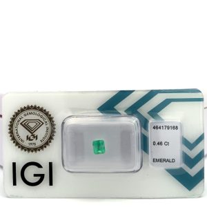 EMERALD OCTAGONAL CUT IGI CT 0.46 MM 5X4