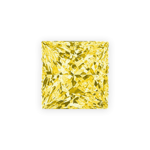 Princess 1.07ct Fancy Yellow VVS2 Good Good None