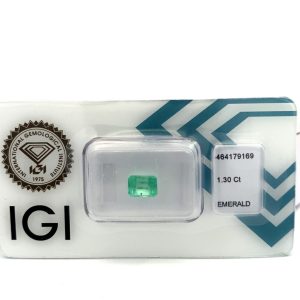 EMERALD OCTAGONAL CUT IGI CT 1.30 MM 7X5