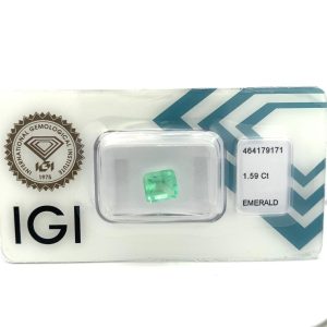 SMERALDO TAGLIO OTTAGONALE IGI CT 1,59 MM 7X7