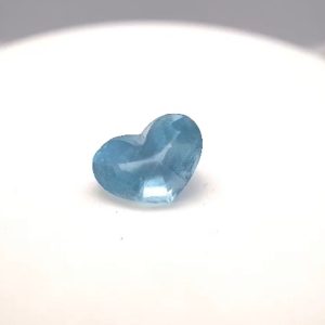 AQUAMARINE HEART CUT