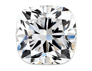 Cushion 0.60ct F VVS1  Excellent Very Good None
