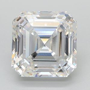 Asscher 5.24ct E VS1  Excellent Excellent None