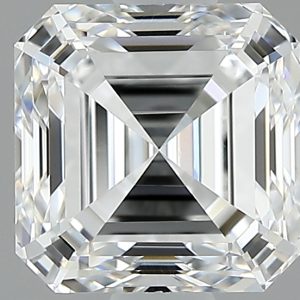 Asscher 1.08ct E VVS2 Excellent Excellent Excellent None