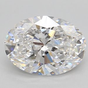 Oval 2.01ct D VVS2 Excellent Excellent Excellent None