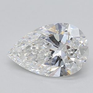 Pear 1.01ct D VVS1 Excellent Excellent Excellent None