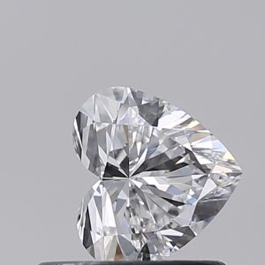 Heart 0.52ct D VVS2 Excellent Excellent Excellent None