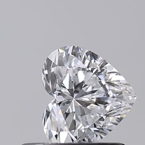 Heart 0.52ct D VVS2 Excellent Excellent Excellent None
