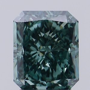 Radiant 2.06ct Fancy Green VVS2 Good Good None
