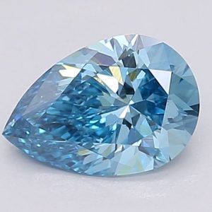 Pear 1.08ct Fancy Blue VS1 Excellent Excellent None