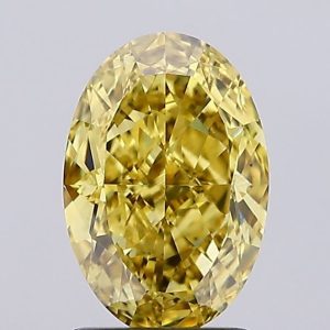 Oval 2.05ct Fancy Yellow VS2 Excellent Excellent None