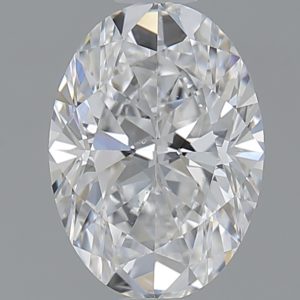 Oval 0.90ct D SI1 Excellent Excellent Excellent Strong