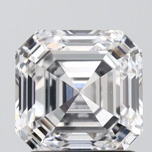 Asscher 2.01ct D VVS2 Very Good Excellent None