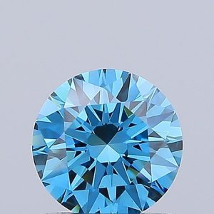 Round 1.09ct Fancy Blue VS1 Ideal Excellent Excellent None