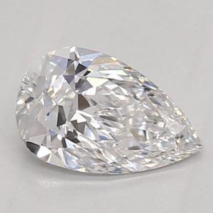 Pear 0.60ct D VVS2 Excellent Excellent None