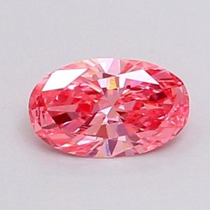 Oval 0.30ct Fancy Pink VS1  Very Good Very Good Faint