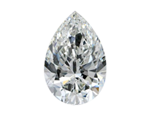 Pear 0.38ct D VVS1 Excellent Excellent None
