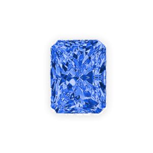 Radiant 0.44ct Fancy Blue VVS2 Very Good Very Good None