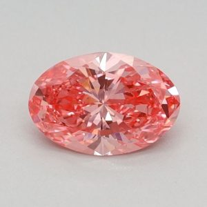 Oval 0.41ct Fancy Pink VVS2  Very Good Very Good Faint