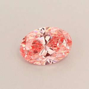 Oval 0.41ct Fancy Pink VS1  Excellent Good Faint