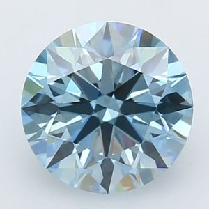 Round 0.66ct Fancy Blue VVS2 Ideal Excellent Excellent None