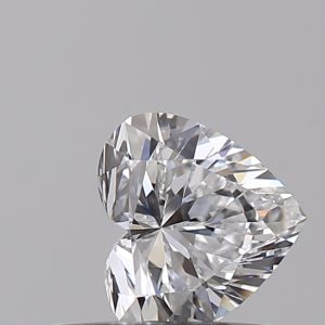Heart 0.51ct D VVS2 Excellent Excellent Very Good None
