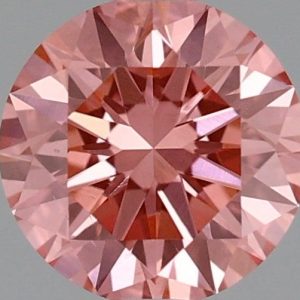 Round 0.41ct Fancy Pink VS1 Excellent Very Good Very Good Strong