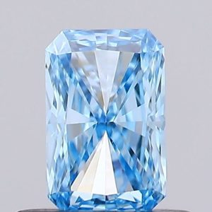Radiant 0.52ct Fancy Blue VVS2  Very Good Very Good None
