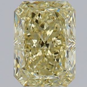 Radiant 1.09ct Fancy YELLOW VVS2 Very Good Excellent Excellent None