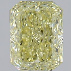 Radiant 1.00ct Fancy YELLOW VS2 Very Good Excellent Very Good None