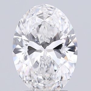 Oval 3.34ct D VS1 Excellent Excellent None